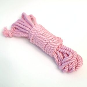Set Of Pink Bamboo Silk Rope